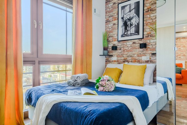 Foto van Siedmiogrodzka appartement met uitzicht - Vakantiehuis in Warszawa - BedRoom