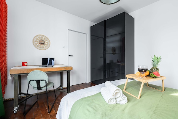 Foto van Warschau-appartement vlakbij Praga Park - Vakantiehuis in Warszawa 2 - BedRoom