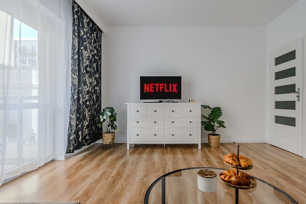 Foto van Mooi appartement met garage - Vakantiehuis in Łódź - LivingRoom