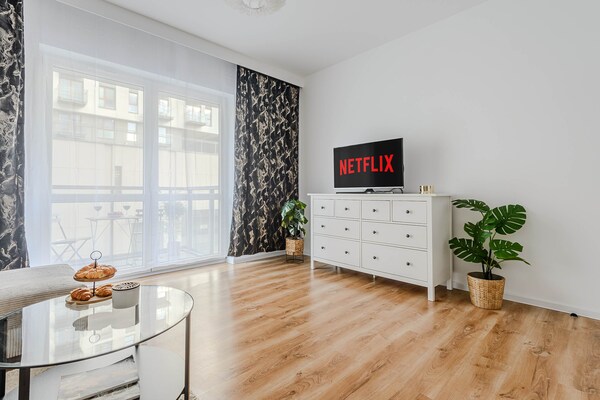 Foto van Mooi appartement met garage - Vakantiehuis in Łódź - LivingRoom