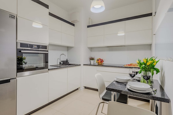 Foto van Mooi appartement met garage - Vakantiehuis in Łódź - Kitchen