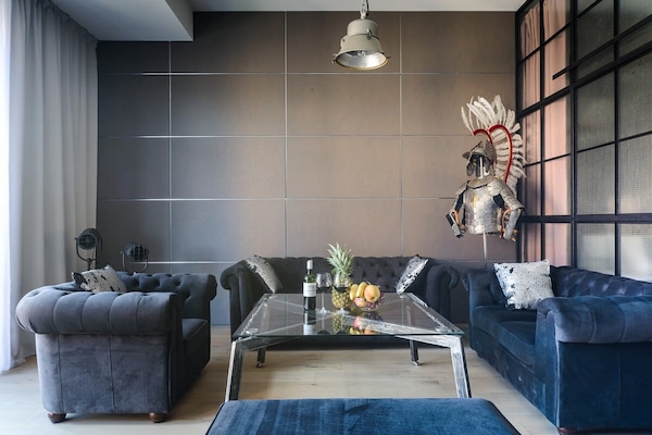 Foto van Loftappartement in een historische wijk - Vakantiehuis in Łódź - LivingRoom
