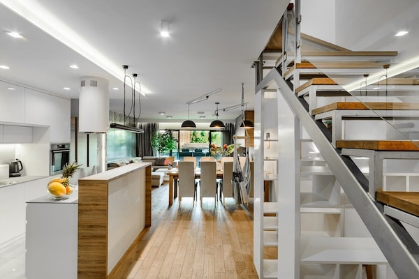 Foto van Loft in het historische Scheibler-gebied - Vakantiehuis in Łódź - Kitchen