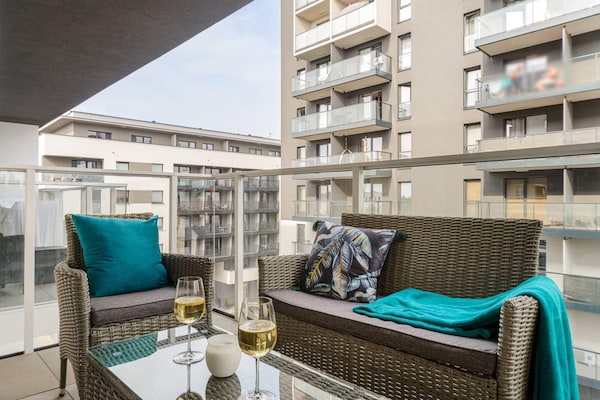 Foto van Stijlvol appartementencomplex, geschikt voor 6 personen. - TerraceBalcony