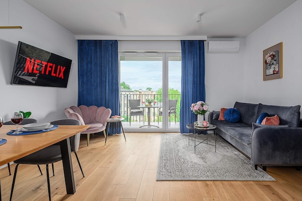 Foto van Prachtige duplex aan zee in Porspoder - Vakantiehuis in Łódź - LivingRoom