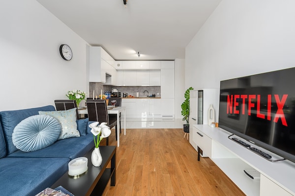 Foto van Mooi Łódź appartement voor 6 personen - Vakantiehuis in Łódź - LivingRoom