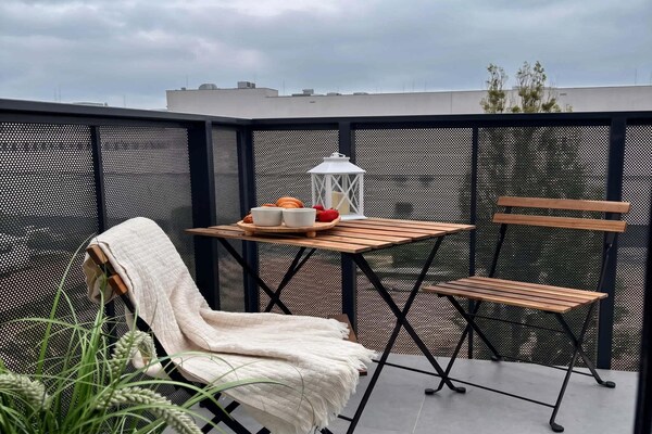 Foto van Mooi huis aan zee voor 4 personen - Vakantiehuis in Łódź - TerraceBalcony