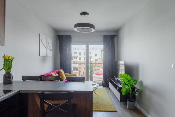 Foto van Rustig stadsappartement in Łódź voor 6 personen - DiningRoom