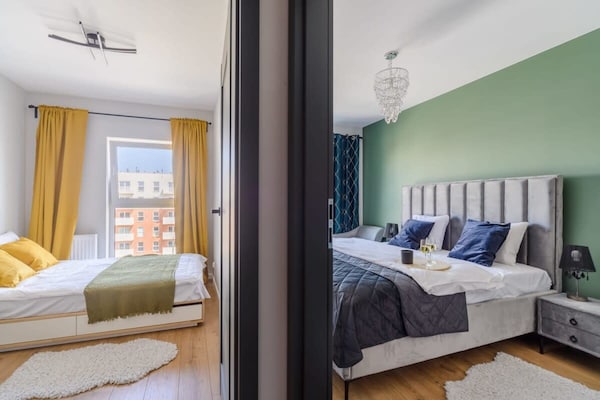 Foto van Rustig stadsappartement in Łódź voor 6 personen - BedRoom