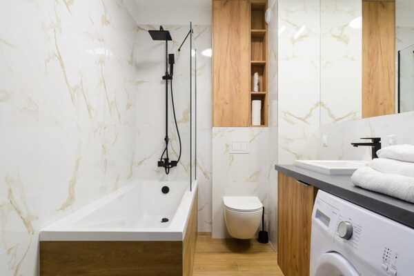 Foto van Rustig stadsappartement in Łódź voor 6 personen - BathRoom