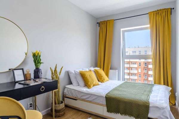 Foto van Rustig stadsappartement in Łódź voor 6 personen - BedRoom