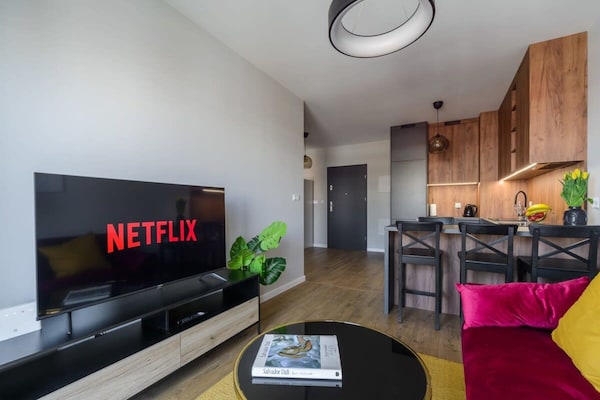 Foto van Rustig stadsappartement in Łódź voor 6 personen - LivingRoom