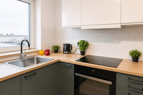 Foto van Moderne romantische burgervakantie - Vakantiehuis in Łódź - Kitchen