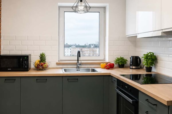Foto van Moderne romantische burgervakantie - Vakantiehuis in Łódź - Kitchen